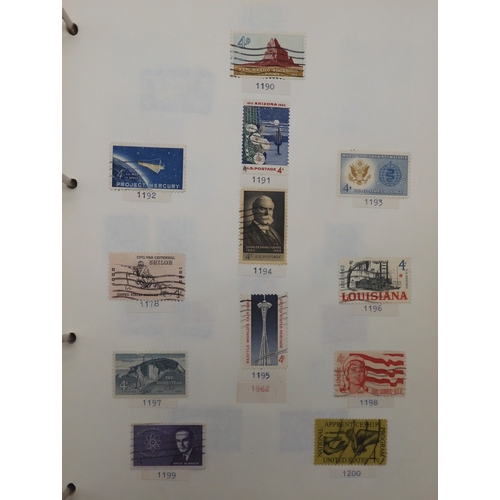 7038 - UNITED STATES U.S. POSTAGEA collection of mostly used stamps in two folders from President Andrew Ja... 