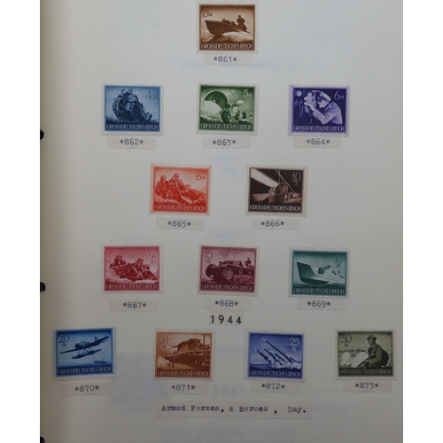 7042 - A worldwide stamp collection in eight folders to include good Australian, Spanish and German used st... 