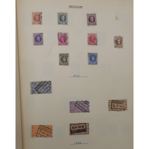 7042 - A worldwide stamp collection in eight folders to include good Australian, Spanish and German used st... 