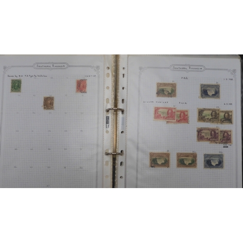 7042 - A worldwide stamp collection in eight folders to include good Australian, Spanish and German used st... 