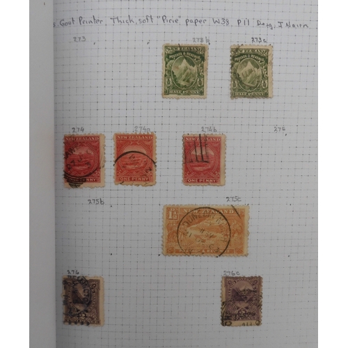 7042 - A worldwide stamp collection in eight folders to include good Australian, Spanish and German used st... 