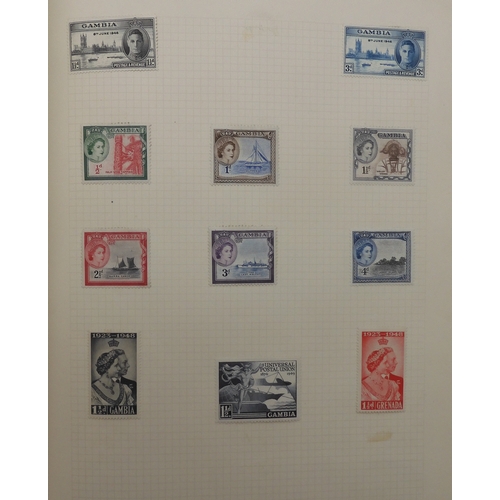 7044 - COMMONWEALTH & GREAT BRITAIN STAMPSAn album of unused and used stamps mostly hinged with Aden 19... 