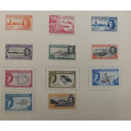 7044 - COMMONWEALTH & GREAT BRITAIN STAMPSAn album of unused and used stamps mostly hinged with Aden 19... 