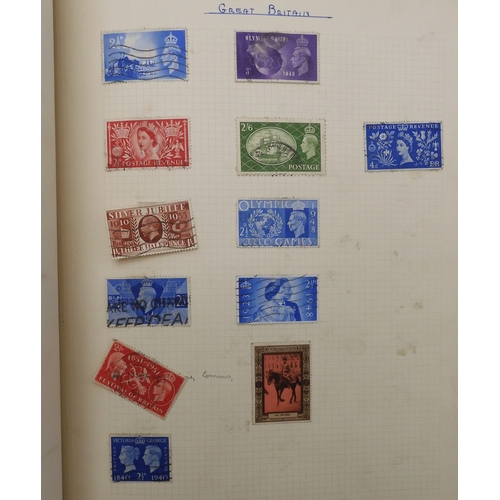 7044 - COMMONWEALTH & GREAT BRITAIN STAMPSAn album of unused and used stamps mostly hinged with Aden 19... 