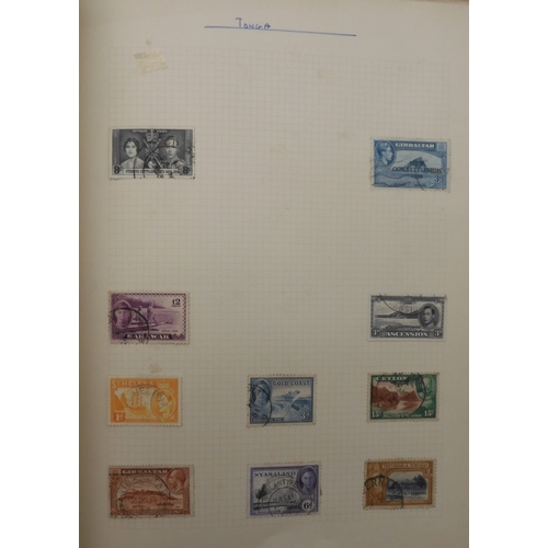 7044 - COMMONWEALTH & GREAT BRITAIN STAMPSAn album of unused and used stamps mostly hinged with Aden 19... 