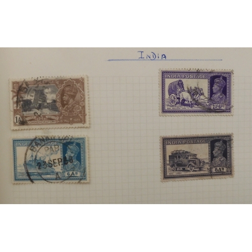 7044 - COMMONWEALTH & GREAT BRITAIN STAMPSAn album of unused and used stamps mostly hinged with Aden 19... 