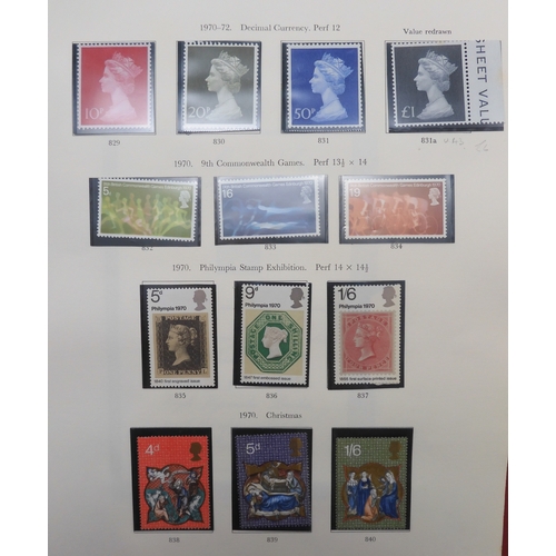 7045 - GREAT BRITAIN 1840 - 1980A stamp collection in the Stanley Gibbons Great Britain Stamp Album to incl... 