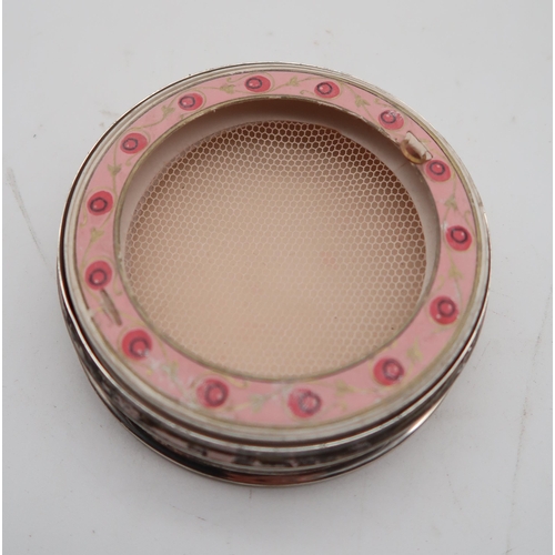 363 - A silver tortoiseshell powder compact, by Collett & Anderson London 1927, of circular form, 10cm... 