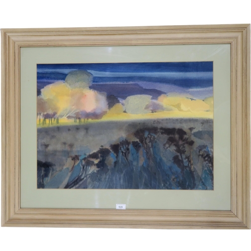 928 - MARGARET SCOTT RHIND (SCOTTISH b.1935) PRELUDE Watercolour, signed lower right, 50 x 70cm&... 