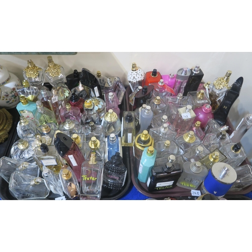 248 - A collection of mainly ladies perfumes, mostly boxed testers including Calvin Klein, Gucci, Ariana G... 