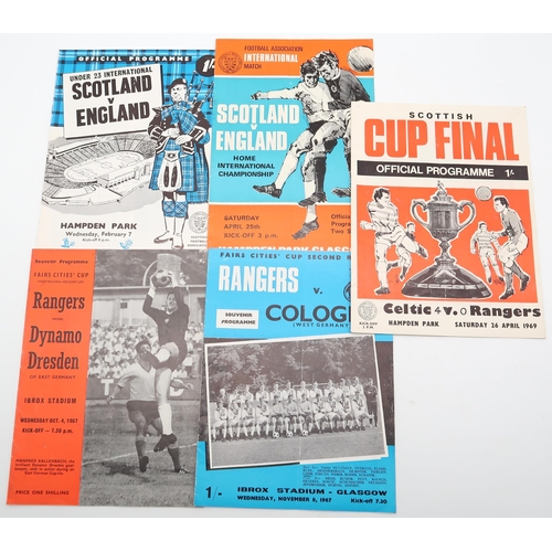 524 - A small collection of 1960s-era Rangers F.C. Scottish Cup, Scottish League Championship and Fairs Ci... 