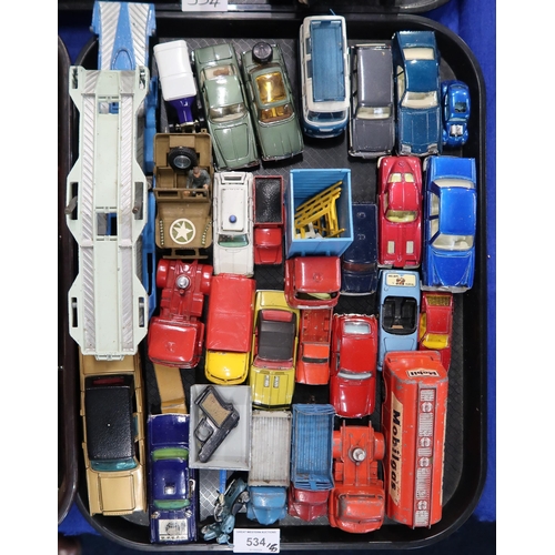 534 - A large collection of play-worn model vehicles, largely by Dinky, Corgi and Matchbox; also to includ... 