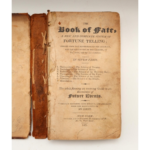 575 - Assorted 19th century volumes, to include a scarce copy of The Book of Fate: A New and Complete Syst... 