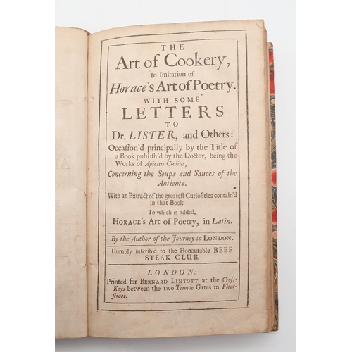 577 - King, William The Art of Cookery, In Imitation of Horace's Art of Poetry.With Some Letters to Dr. Li... 