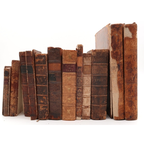 579 - A collection of 18th century volumes, mostly odd volumes from larger sets, to include The History of... 