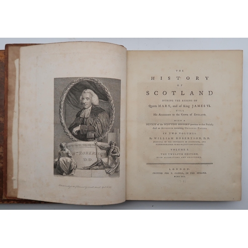 579 - A collection of 18th century volumes, mostly odd volumes from larger sets, to include The History of... 