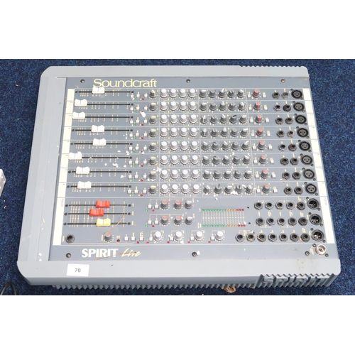 70 - A Spirit live mixing board