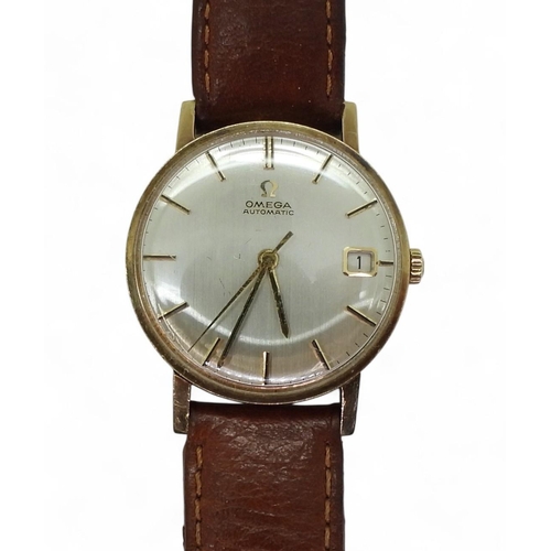 748 - A 9ct gold gents Omega Automatic hallmarked 1964, calibre number 562, movement number 22233554, insc... 