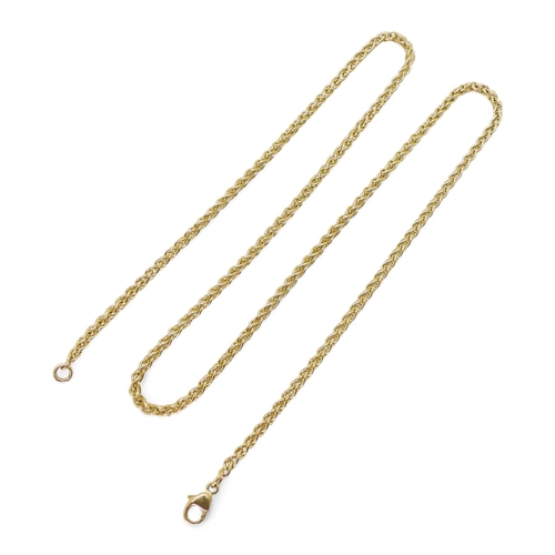 753 - A 46cm 9ct gold herringbone chain, weight 8.9gms