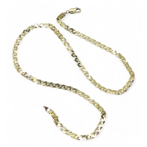 770 - A 50cm 9ct gold marine style chain, weight 16.5gms