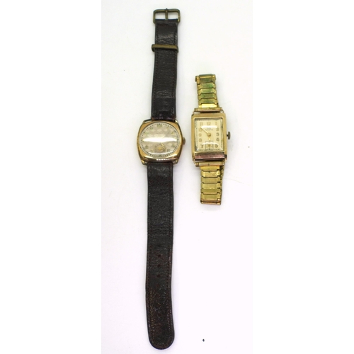 778 - A 9ct gold cased ladies Record watch, hallmarked London 1954, (weight of the back of the case 3.3gms... 