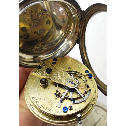 860 - A wristwatch marked Rotary, together with a wristwatch marked Roamer, two silver open face pocket wa... 