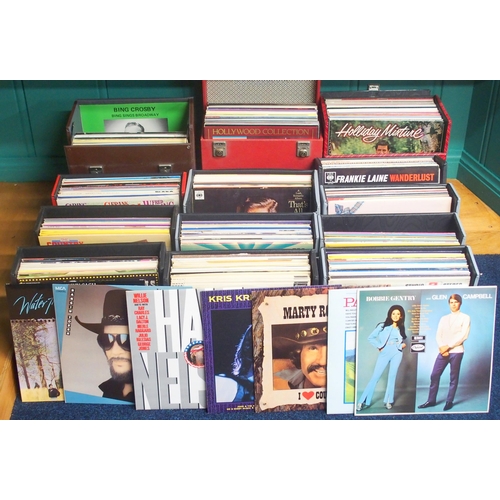 503B - A LARGE VINYL RECORDS COLLECTION of various genres, to include orchestral, country and music of the ... 