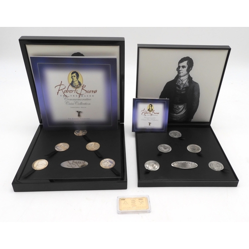 414 - The Freemason Robert Burns Silver Collection No. 128 of 1500 by Esoteric together with The Freemason... 