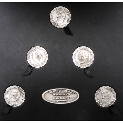 414 - The Freemason Robert Burns Silver Collection No. 128 of 1500 by Esoteric together with The Freemason... 