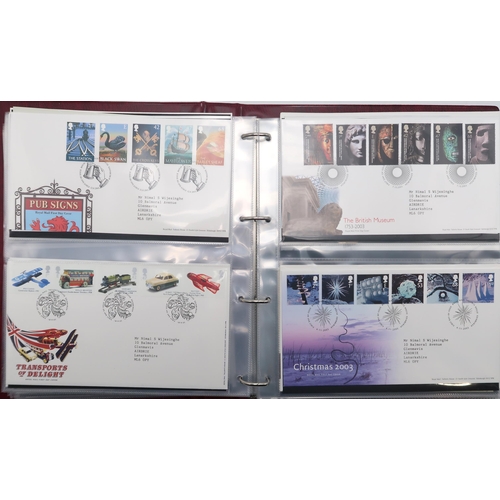 442 - Royal Mail First Day CoversA collection in three albums to include The Royal wedding First Day Cover... 