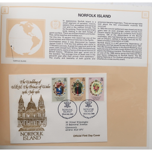 442 - Royal Mail First Day CoversA collection in three albums to include The Royal wedding First Day Cover... 