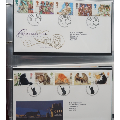 442 - Royal Mail First Day CoversA collection in three albums to include The Royal wedding First Day Cover... 