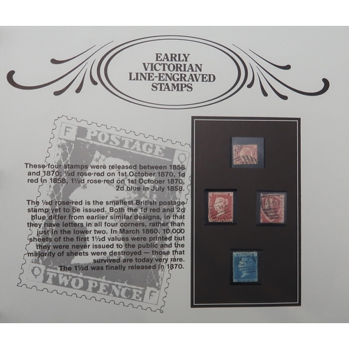 443 - A large stamp collection in 5 albums and six stock books to include SG Historic Stamps of Britain, W... 