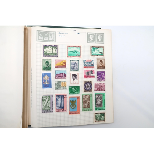 445 - A world wide stamp collection in SG Swift Sure Expanding Stamp Album, Ace Conquest Stamp Album and Y... 