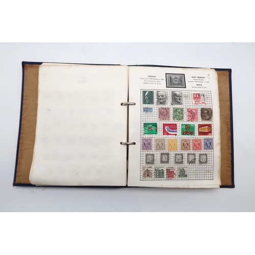 445 - A world wide stamp collection in SG Swift Sure Expanding Stamp Album, Ace Conquest Stamp Album and Y... 