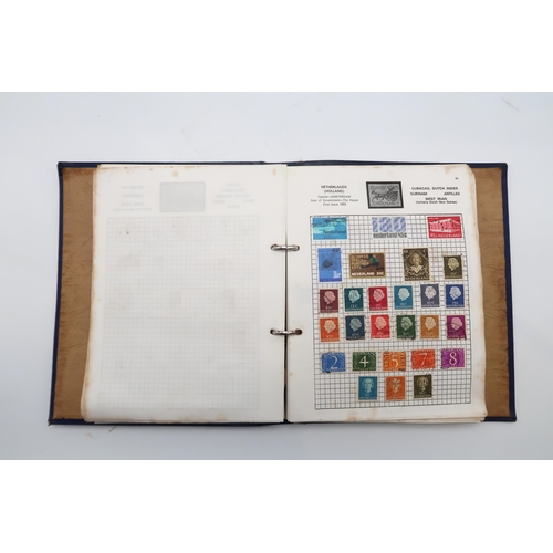 445 - A world wide stamp collection in SG Swift Sure Expanding Stamp Album, Ace Conquest Stamp Album and Y... 