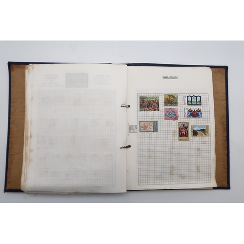 445 - A world wide stamp collection in SG Swift Sure Expanding Stamp Album, Ace Conquest Stamp Album and Y... 