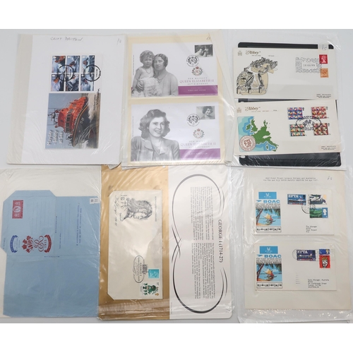 446 - A collection of stamps and covers to include Luxury First Day Covers , Great Britain used stamps, ne... 