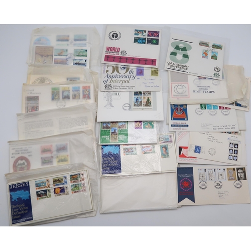 447 - A large collection of Royal Mail First Day Covers, covers and post cards