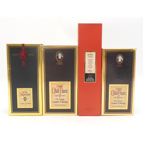 2690B - OLD PARR SCOTCH WHISKYOne  Bottle Of Grand Old Parr Aged 12 Years De Luxe Scotch Whisky 43% vol 1.0L... 