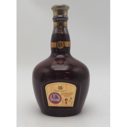 2690G - ROYAL SALUTE 21 YEAR OLD RUBY FLAGONOne Bottle Of Chivas Brothers Royal Salute 21 Year Old Blended S... 