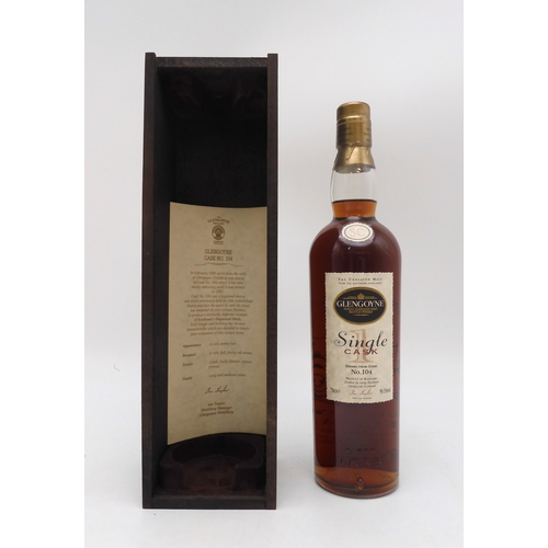 2693A - GLENGOYNE SINGLE CASK 104One Bottle Of Glengoyne Single Malt Scotch Whisky Distilled February 1985, ... 