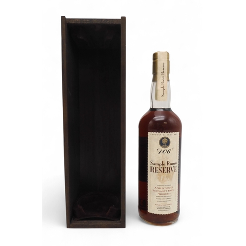 2693C - 106 SAMPLE ROOM RESERVEOne Bottle Of Sample Room Reserve 106 Scotch Whisky, A Blended Selection Of S... 