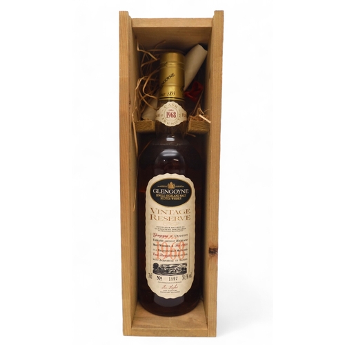 2693F - GLENGOYNE 1968 VINTAGE RESERVE 25 YEARS OLD One Bottle Of Cask Strength Glengoyne Vintage Reserve Si... 