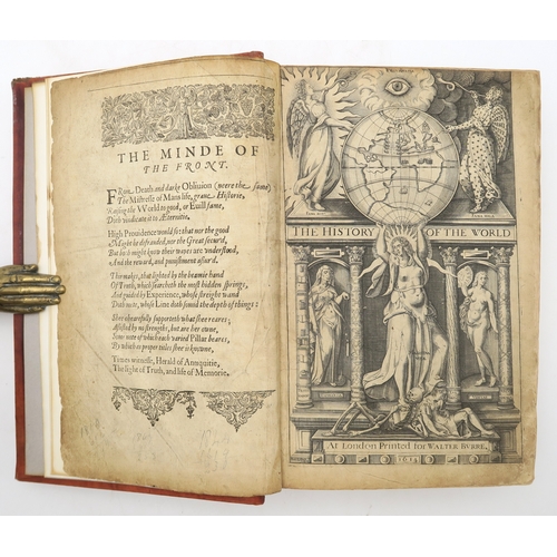 2667 - RALEIGH, SIR WALTER THE HISTORY OF THE WORLDPrinted for Walter Burre, London, 1614, folio, rebound i... 