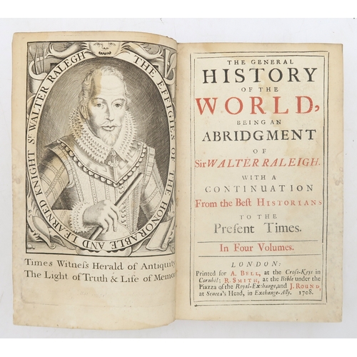 2667 - RALEIGH, SIR WALTER THE HISTORY OF THE WORLDPrinted for Walter Burre, London, 1614, folio, rebound i... 