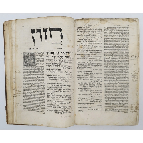 2672 - BIBLE, HEBREW AND LATIN: HEBRAICA BIBLIASebastian Münster (trans.), Basilae (Basel), Michael Isingri... 