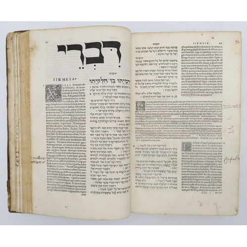 2672 - BIBLE, HEBREW AND LATIN: HEBRAICA BIBLIASebastian Münster (trans.), Basilae (Basel), Michael Isingri... 