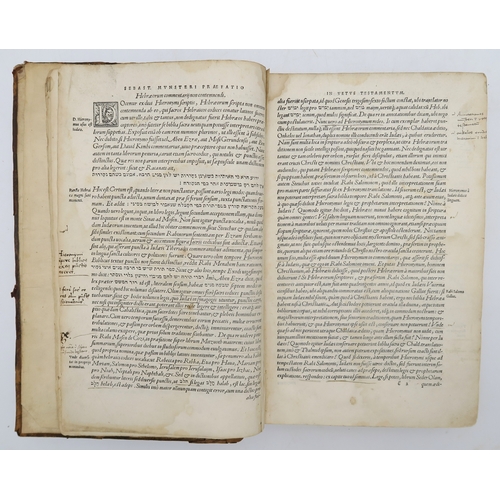 2672 - BIBLE, HEBREW AND LATIN: HEBRAICA BIBLIASebastian Münster (trans.), Basilae (Basel), Michael Isingri... 