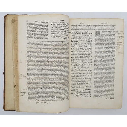 2672 - BIBLE, HEBREW AND LATIN: HEBRAICA BIBLIASebastian Münster (trans.), Basilae (Basel), Michael Isingri... 